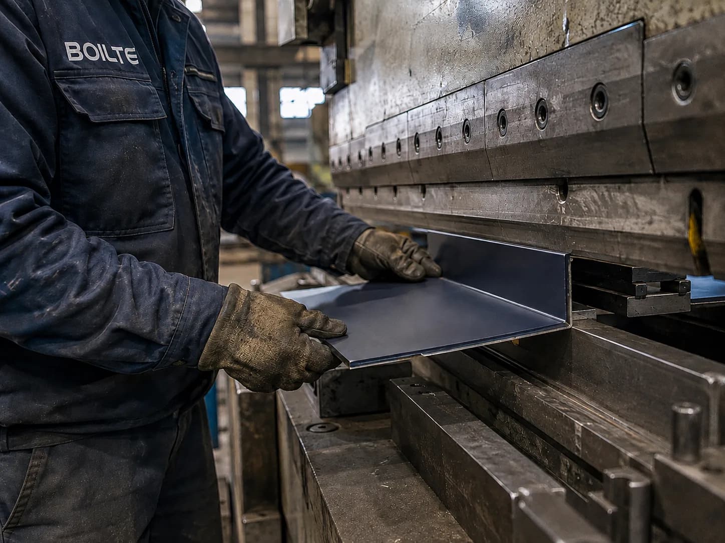 Bending casing panels on a press brake