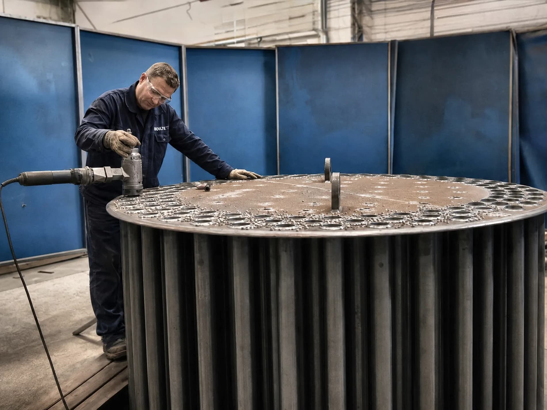 Finishing the end of a tube bundle